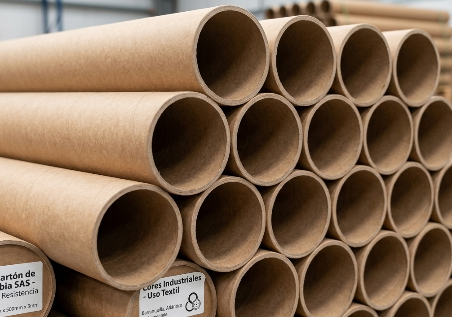 Tubos de cartón industriales